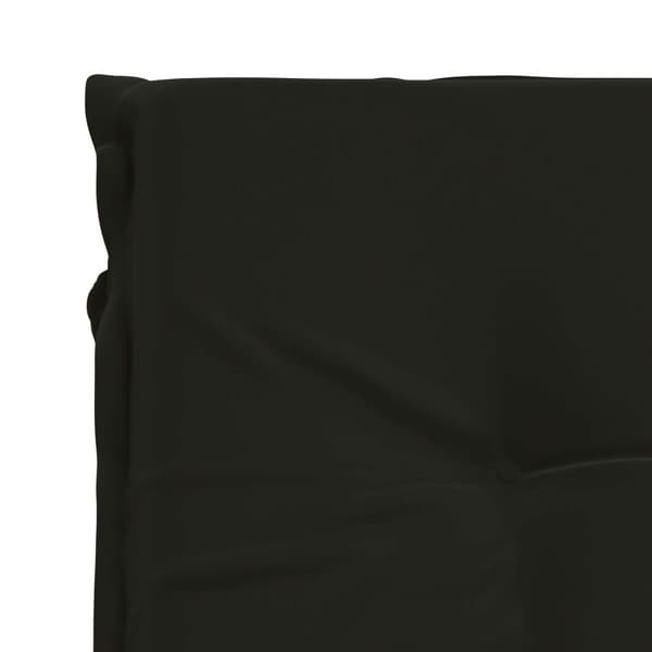 Solstol Kudde GEMERT 100% Polyester Svart 190 x 80 x 9 cm