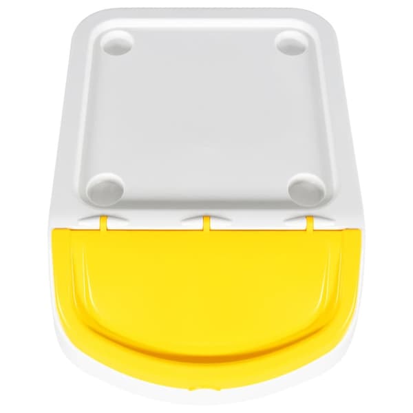 Stapelbara soptunnor med lock 3 st vit PP 78 L