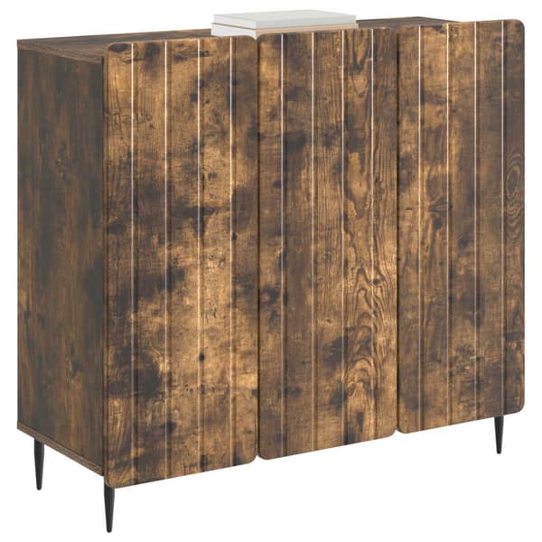 Sideboard Rökt ek 89 x 34,5 x 82 cm Konstruerat trä