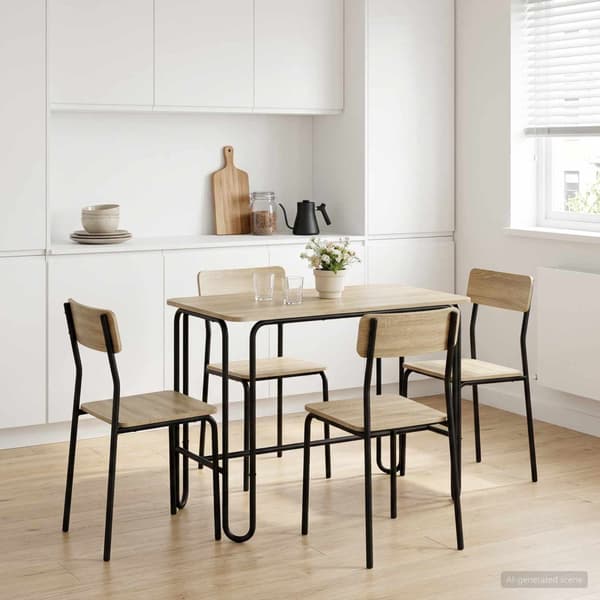 Matbord 100 x 50 x 75 cm Konstruerat trä Sonoma-ek Rektangulär