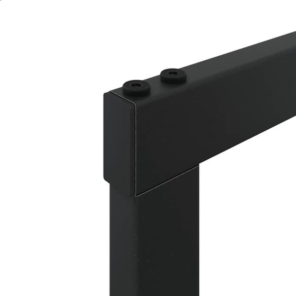 Vedställ svart 50x30x209 cm stål