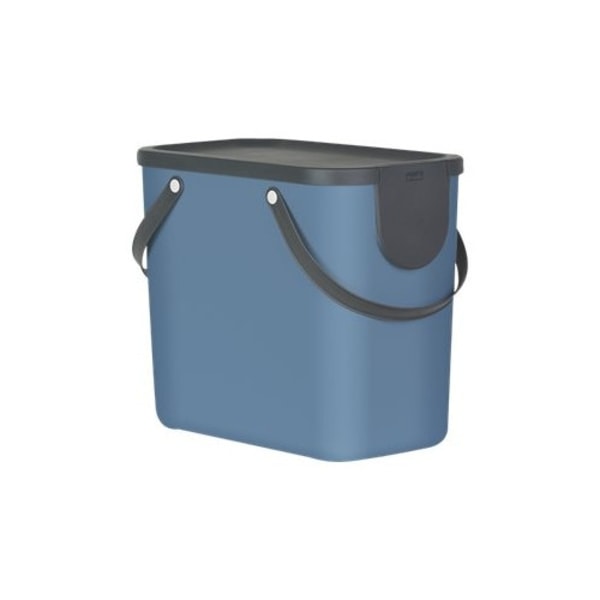 Rotho Albula Recycling Garbage System - avfallskorg - 25 L - plast - horisontblå