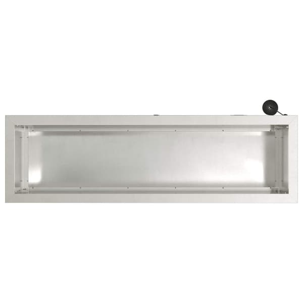 Odlingslåda med LED 2 st Silver 30 x 100 x 30 cm Rostfritt stål