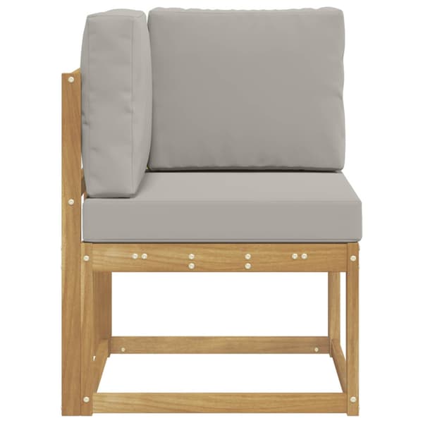 Utomhussoffset Vit och ljusgrå 51 x 54 x 73 cm