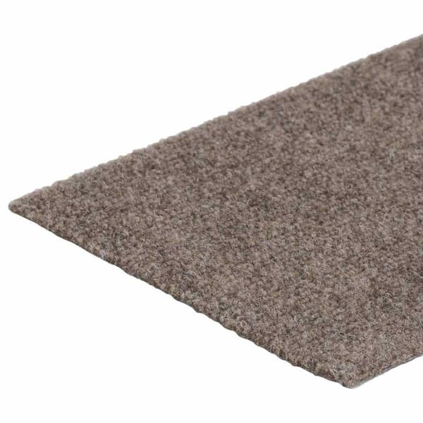 Trappmattor självhäftande 30 st 76x20 cm beige rektangulära