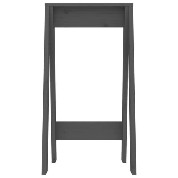 Pallar 2 st grå 40x40x75 cm massiv furu