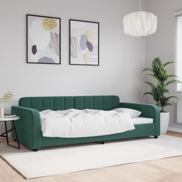 Dagbädd mörkgrön 100x200 cm sammet