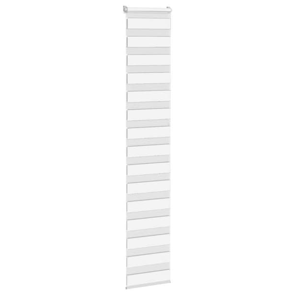 Rullgardin zebra vit 40x230 cm tyg bredd 35,9 cm polyester