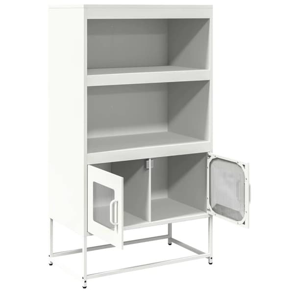 Högbord vit 68x39x123 cm stål