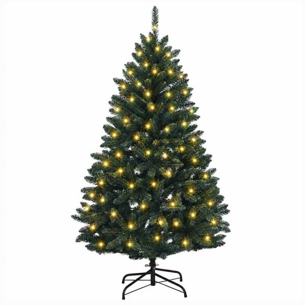 Plast Hingad Julgran 120 cm 150 LED-lampor Varmvit