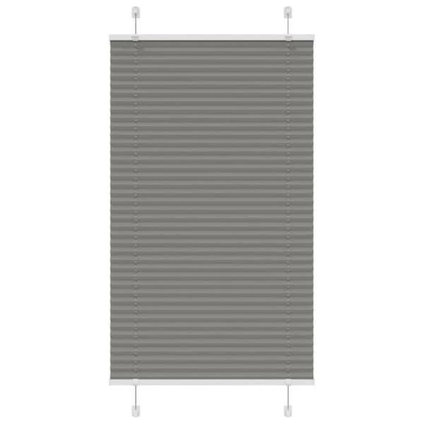 Plisserad persienn antracit 75x100cm tyg bredd 74,4cm polyester