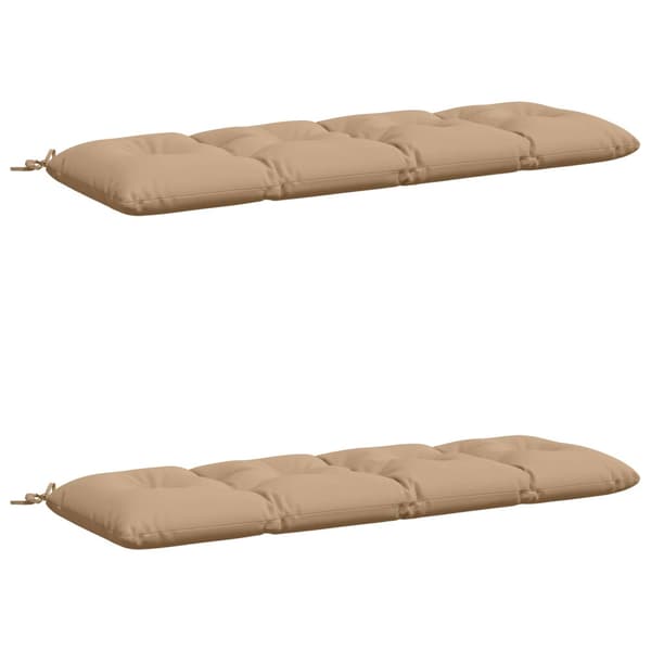 Bänk Kuddar VIANEN 2 st 100% Polyester Sand 150 x 50 x 12 cm