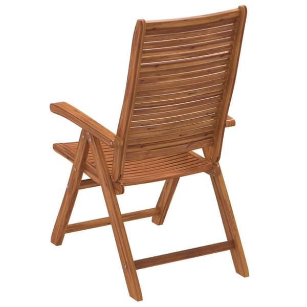 Fällbara fåtöljer 6 st 56x72x107 cm Massivt trä akacia