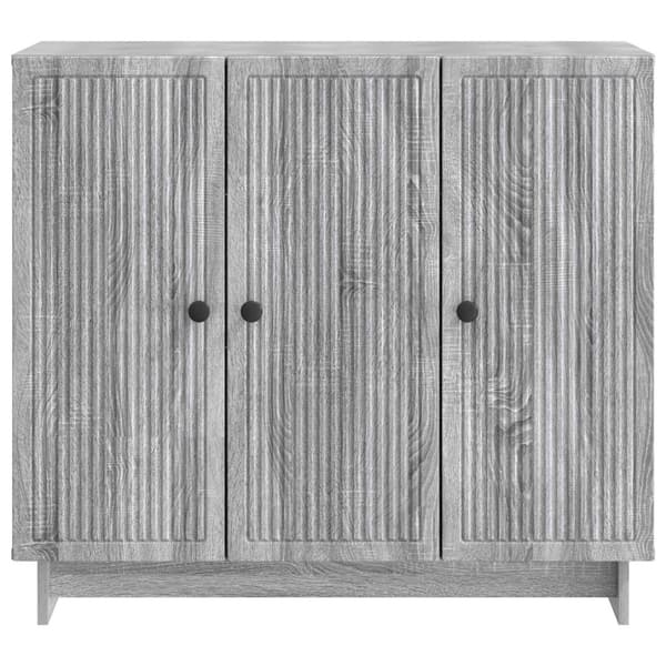 Sideboard Grå sonoma-ek 89 x 34,5 x 80 cm Konstruerat trä