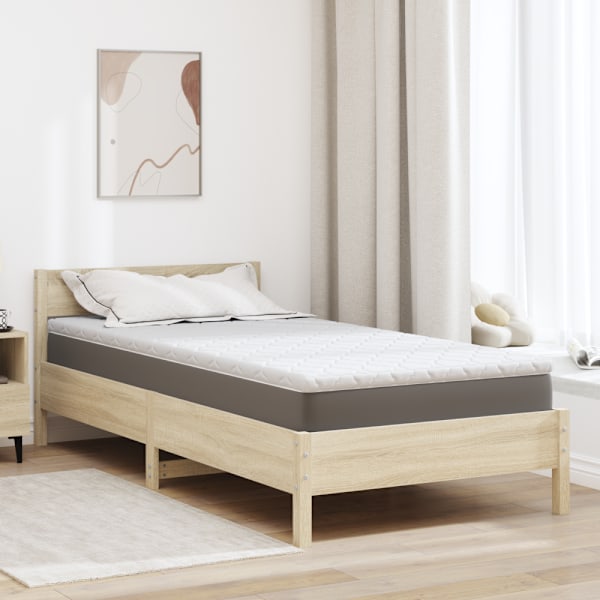 Kokostopper Vit 90 x 190 cm Jacquardtyg