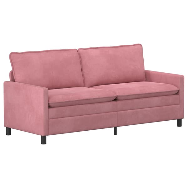 Soffset 2 pcs Rosa Sammet