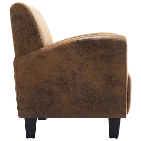 Soffa brun 70x69x72 cm konstläder
