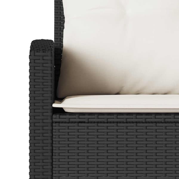 L-formad soffsoffa med kuddar svart konstrotting