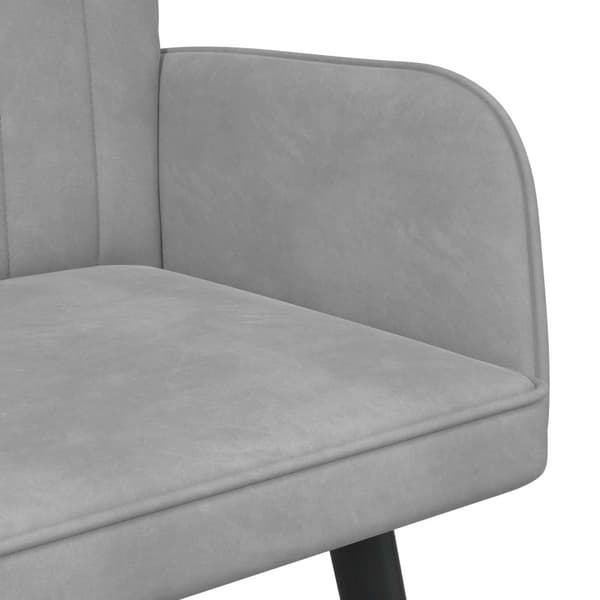 Tvåsitssoffa Ljusgrå 115 x 61 x 87 cm Sammet