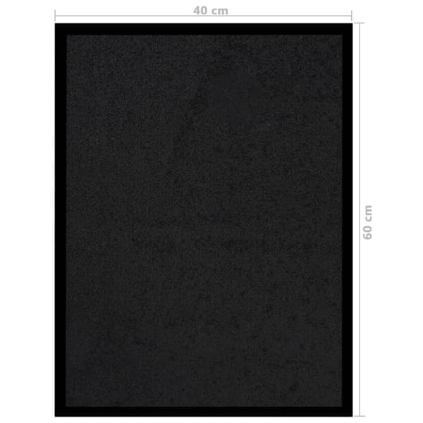 Dörrmatta svart 40x60 cm