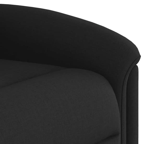 Massagefåtölj svart tyg