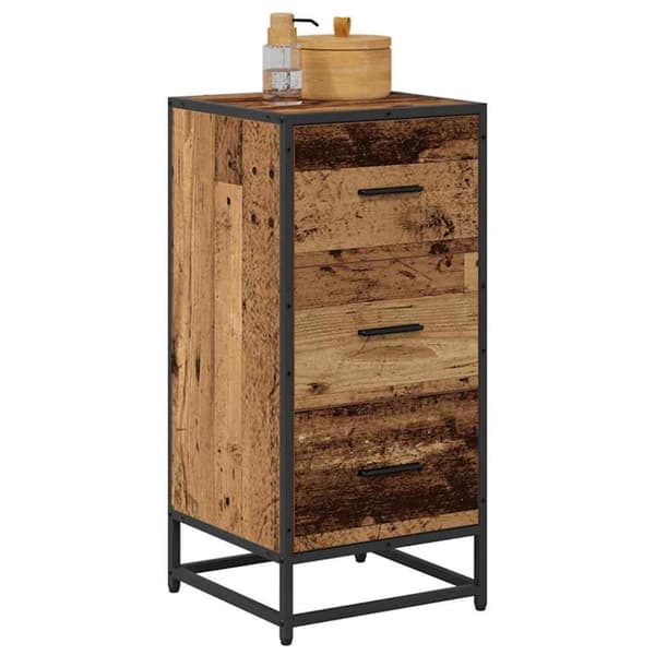 Sideboard Gammalt trä 35,5 x 35 x 76 cm