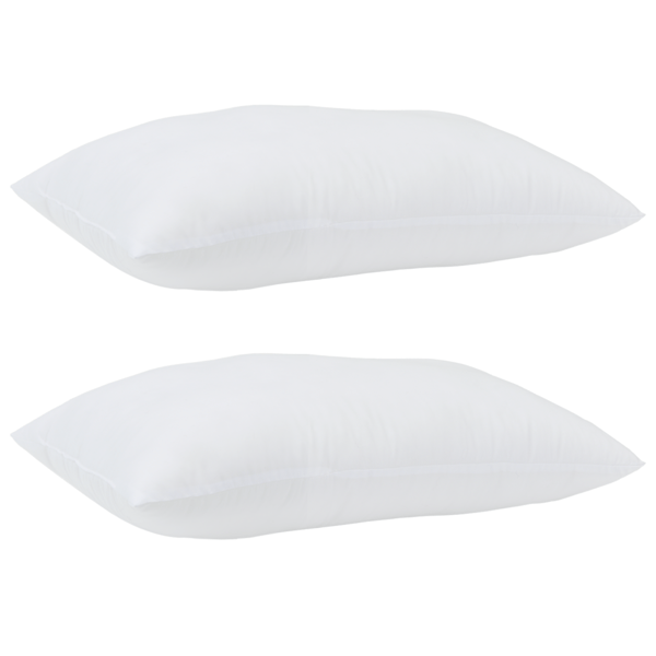 Kudde med kudde 2 pcs Vit 51 x 31 x 20 cm Polyester