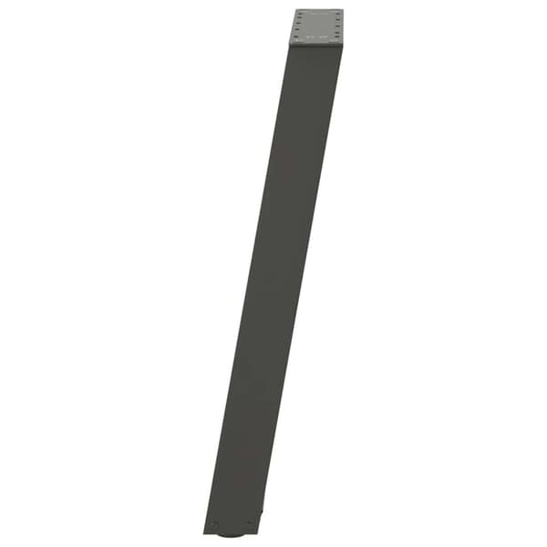 Matbordsben U-formade 2 st antracit 60x(72-73) cm stål