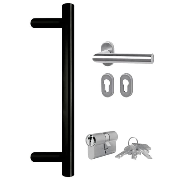 Ytterdörr vit 108x208 cm PVC