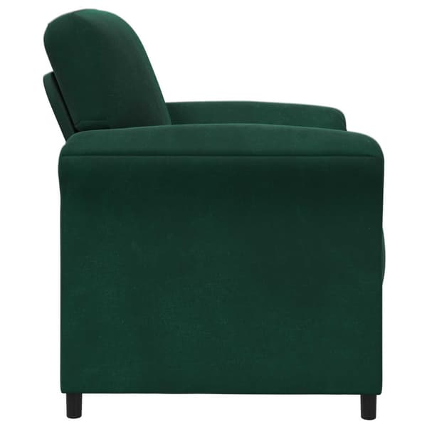 En-sitssoffa Mörkgrön 88 x 83 x 95 cm Sammet
