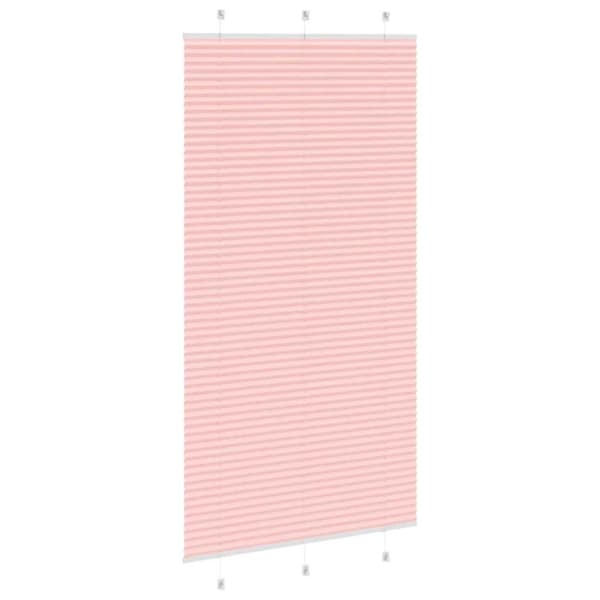 Plisserad persienn rosa 110x200 cm tyg bredd 109,4cm polyester