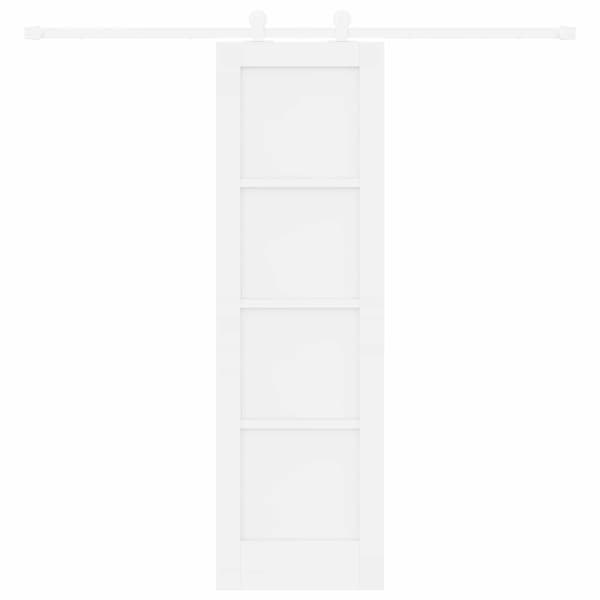 Skjutdörr 61 x 198,5 cm Konstruerat trä Vit