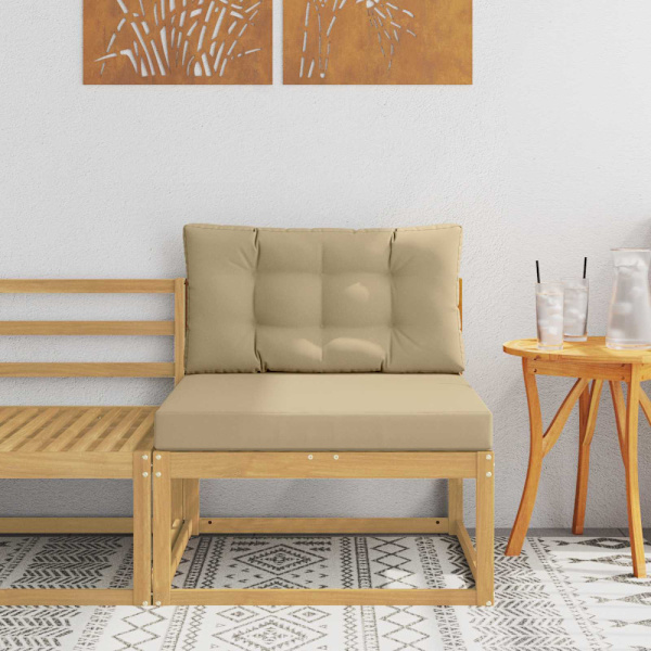 Utomhus Mellansoffa Polyester Vit