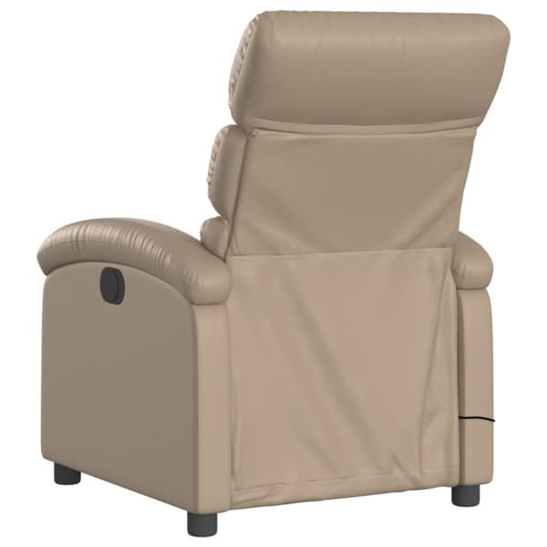 Massagefåtölj cappuccino konstläder