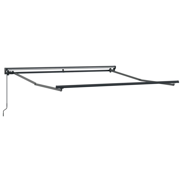 Markisram Brun 300 x 250 cm Polyester med PU-beläggning