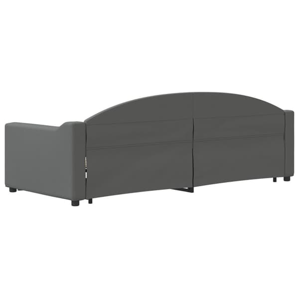 Dagbädd utdragbar mörkgrå 80x200 cm tyg