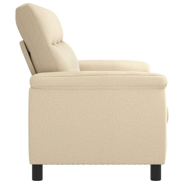Soffa Gräddvit 214 x 90 x 95 cm Tyg