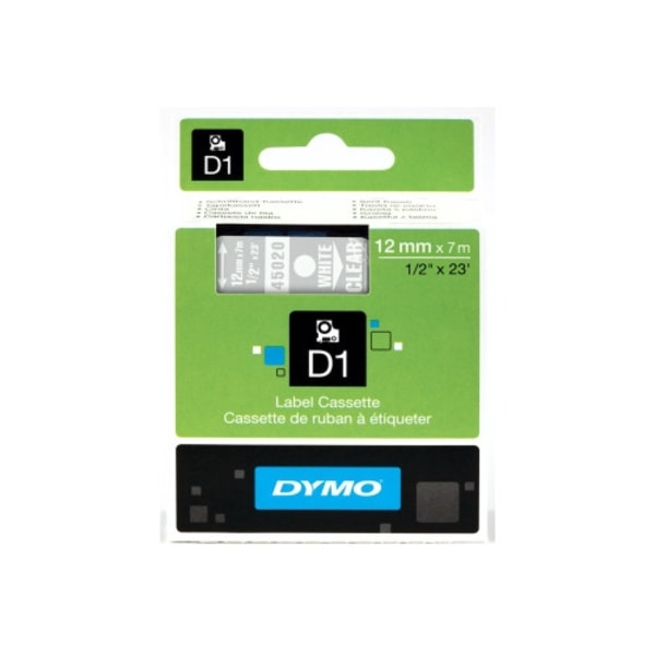 DYMO D1 - etiketttejp - 1 kassett(er) - Rulle (1,2 cm x 7 m)