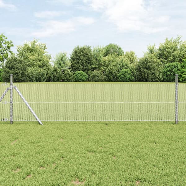 Hexagonstängsel Silver 0,6 x 50 m Galvaniserat stål