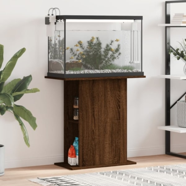Akvariebänk brun ek 75x36x72,5 cm konstruerat trä