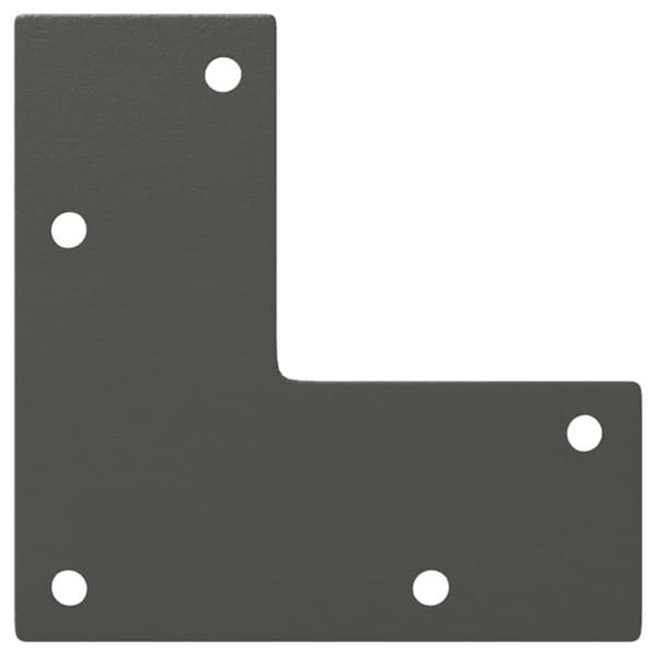 Konsolbordsben konisk form 4 st antracit 72-73 cm stål