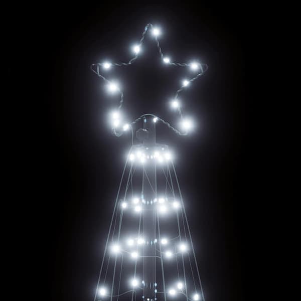 LED julgran 200 LEDs kallvit 180 cm