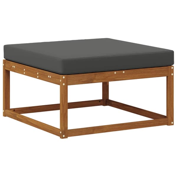 Utomhussoffset med kudde 6 pcs Naturlig och Antracit