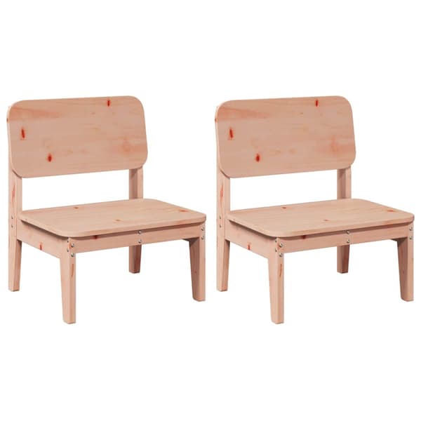 Trädgårdsstolar 2 st 60x52,5x72 cm massiv douglasträ