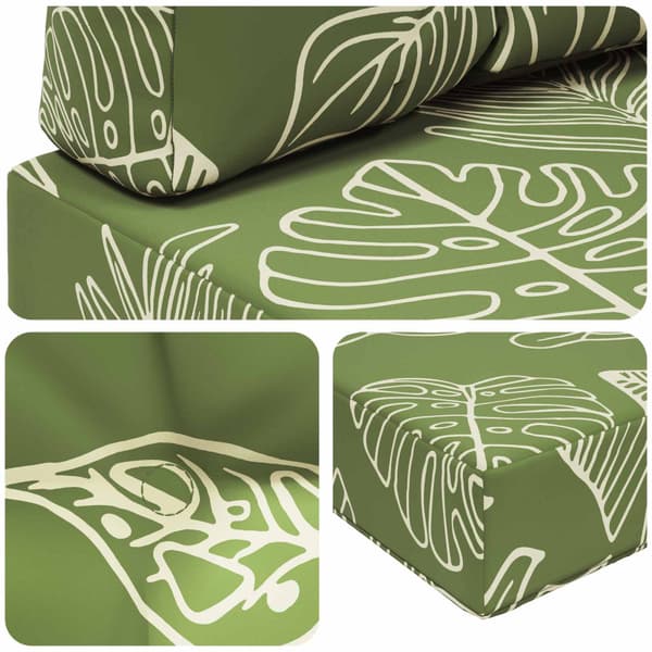 Utomhus Soffa Kudde 2 pcs Bladdesign Polyester