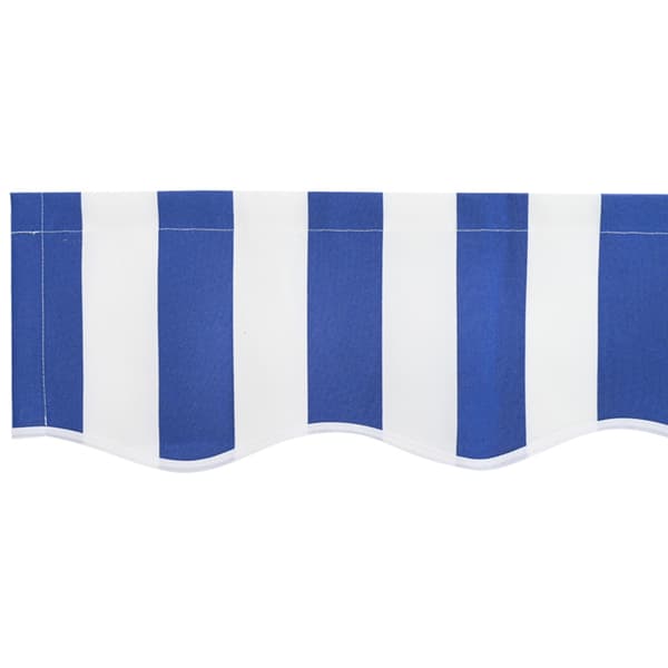 Markisväv Blå och Vit 235 x 195 cm Polyester