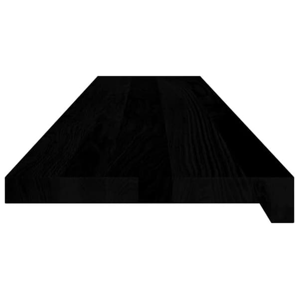 Trappstegsmattor 8 pcs brunsvart 120x25x2 cm massiv ek