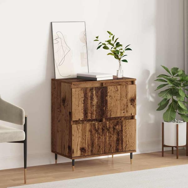 Sideboard Gammalt trä 60 x 35 x 70 cm