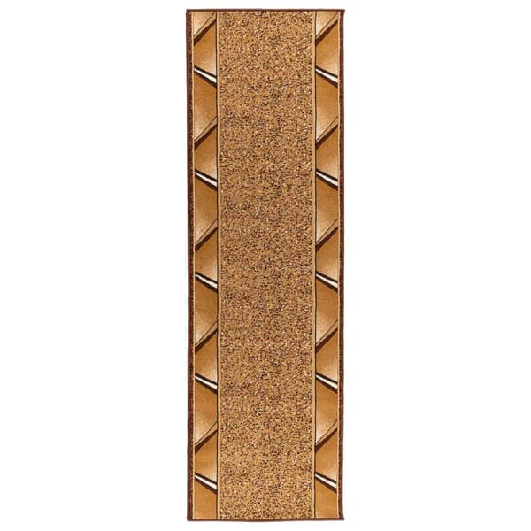 Runner-matta FLORNES Vävd Ockra Zigzag 67 x 200 cm PP 7 mm