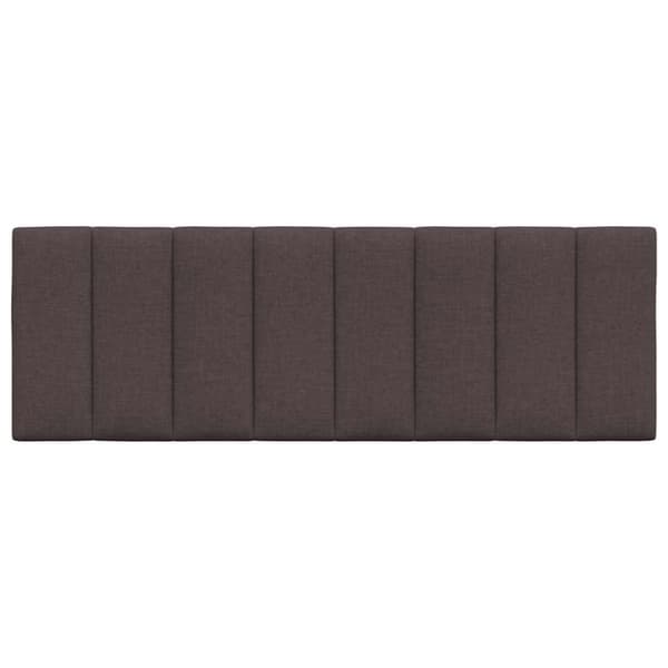 Headboard Cushion "Hanko" Dark Brown 140 cm Fabric